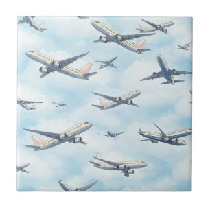 Azulejo Patrón de viaje aéreo soñador (2)