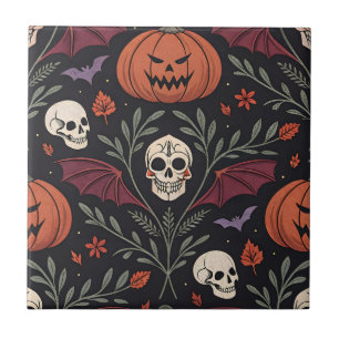 Azulejo Patrón de vibraciones de Halloween