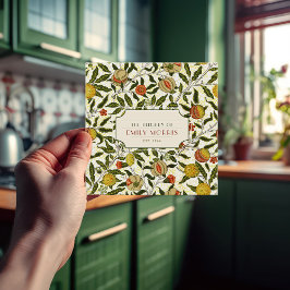 Azulejo Patrón de vintage de William Morris Pomegranate Le