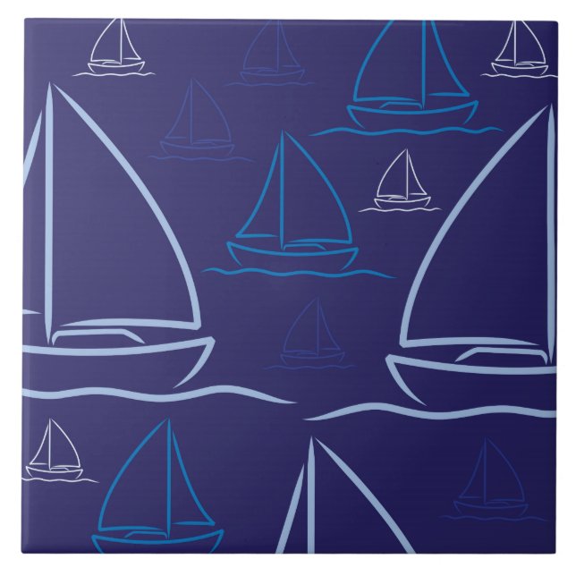 Azulejo Patrón de yate (Frente)