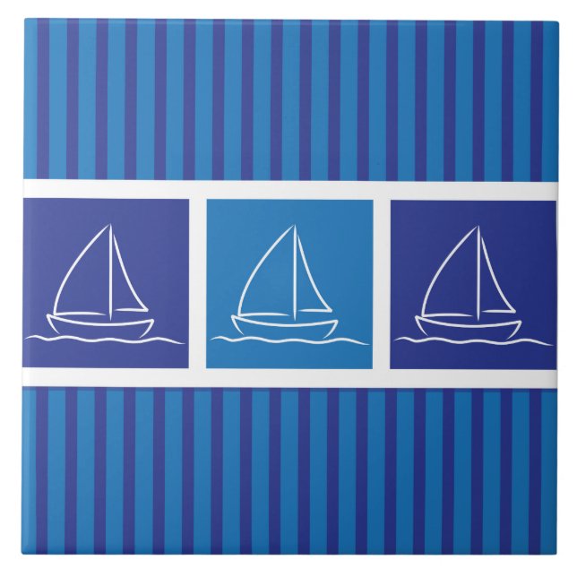Azulejo Patrón de yate (Frente)