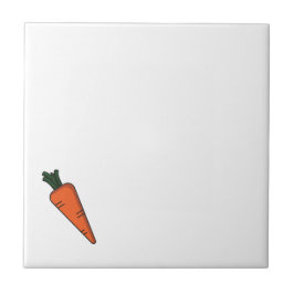 Azulejo Patrón de zanahoria de verduras cortas