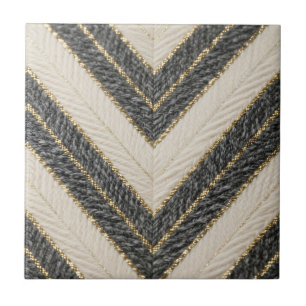 Azulejo Patrón de zigzag Chevron Glam