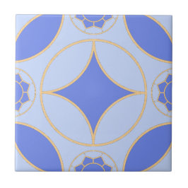 Azulejo patrón decenal clásico de lavanda azul