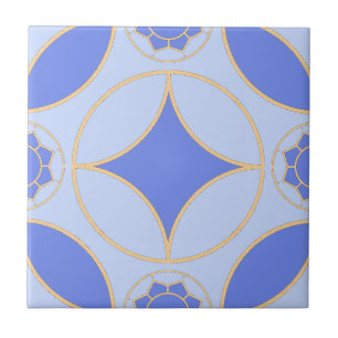 Azulejo patrón decenal clásico de lavanda azul