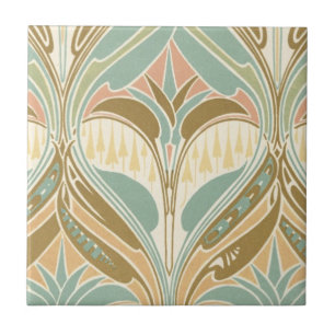 Azulejo patrón decorativo art nouveau bliss