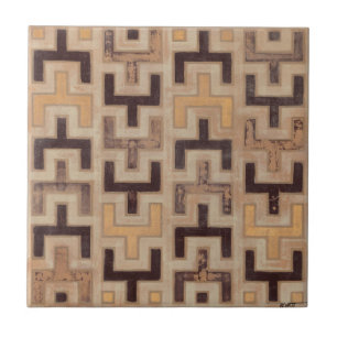 Azulejo Patrón decorativo de paño de barro africano