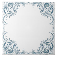 Patrón decorativo del Mediterráneo Azul