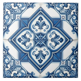 Azulejo Patrón decorativo mediterráneo