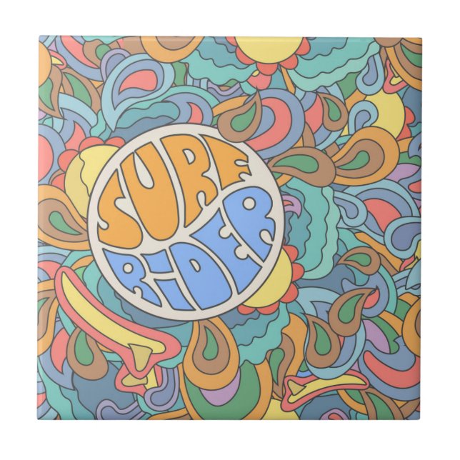 Azulejo Patrón del piloto de surf (Frente)