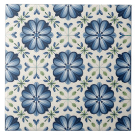 Azulejo Patrón Delft Holandés Azul
