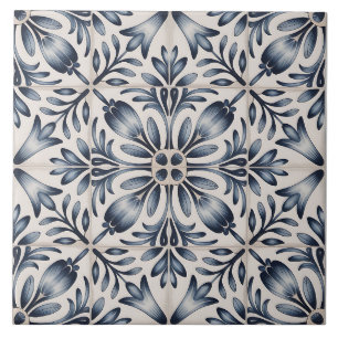 Azulejo Patrón Delft Holandés Azul