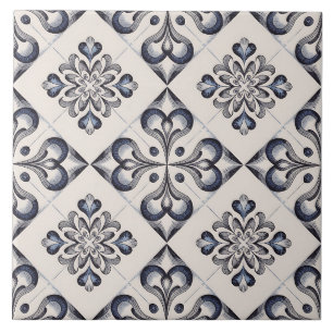 Azulejo Patrón Delft Holandés Azul