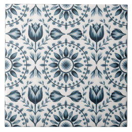 Azulejo Patrón Delft Holandés Azul