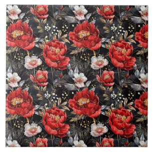 Azulejo Patrón detallado de acuarela