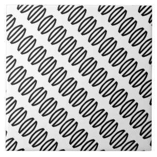 Azulejo Patrón diagonal art decó en blanco y negro