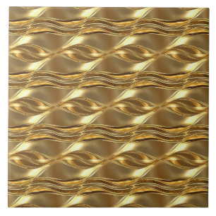 Azulejo Patrón dorado cautivador