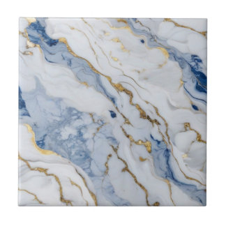 Azulejo Patrón elegante de granito de mármol dorado blanco