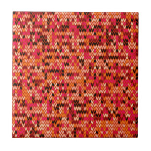 Azulejo Patrón escandinavo abstracto de punto con sombra r