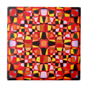 Azulejo Patrón estelar de Kaleidoscope