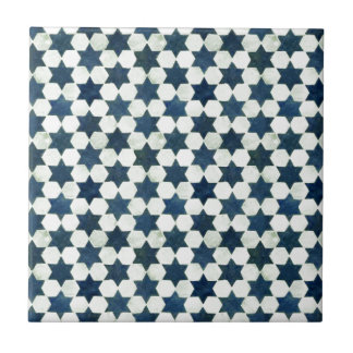 Azulejo Patrón Estrella Azul Marroquí