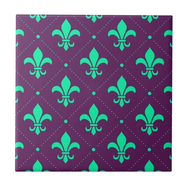 Azulejo Patrón Fleur-de-Lis (Frente)