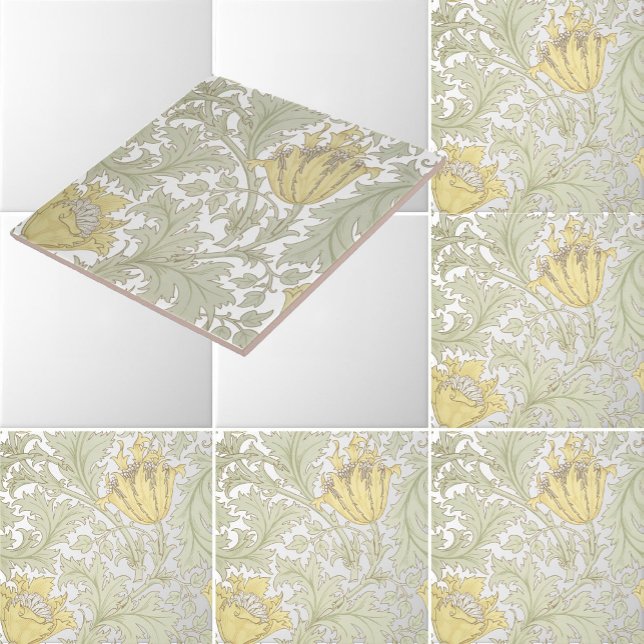 Azulejo Patrón floral anémico de William Morris (Subido por el creador)