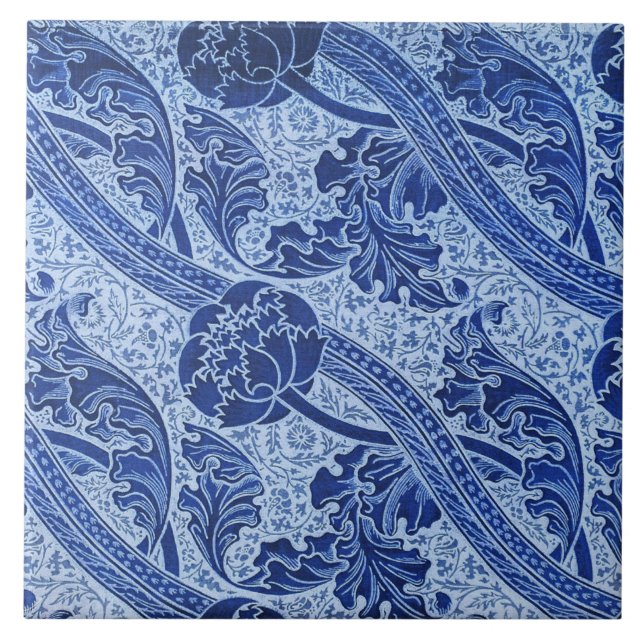 Azulejo Patrón floral Art Nouveau (Frente)
