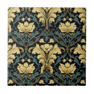 Azulejo Patrón floral Art Nouveau