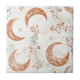 Azulejo Patrón floral celestial (5)