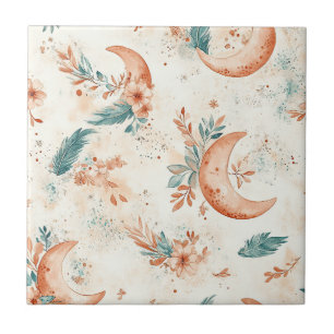Azulejo Patrón floral celestial (6)