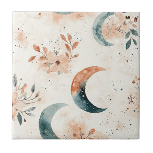 Azulejo Patrón floral celestial (7)