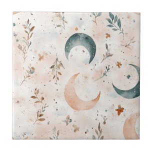 Azulejo Patrón floral celestial (8)