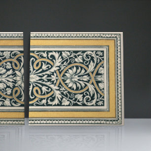 Azulejo Patrón floral clásico griego Mintons Reino Unido