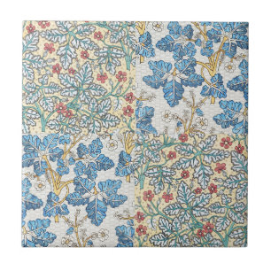 Azulejo Patrón Floral de Geranio Silvestre Art Nouveau Ant