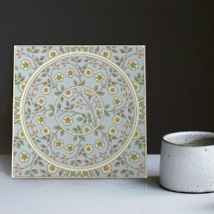 Azulejo Patrón floral de margarita de William Morris