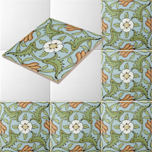 Azulejo Patrón floral francés de la época victoriana vinta