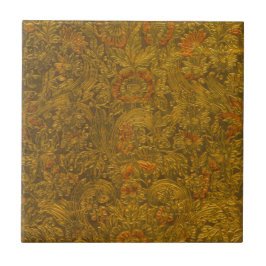 Azulejo Patrón floral Grabado en relieve de Alamante de Vi