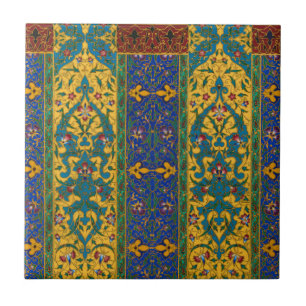 Azulejo Patrón floral intrincado persa decorativo