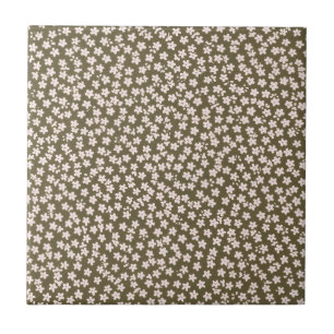 Azulejo Patrón floral japonés retro decorativo