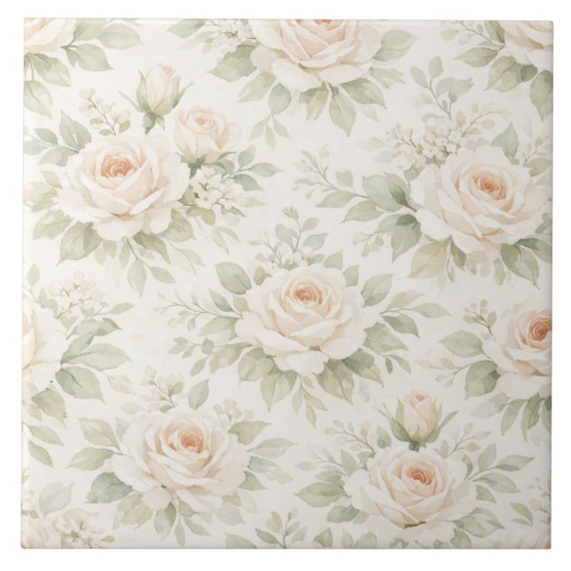 Azulejo Patrón floral nupcial (Frente)