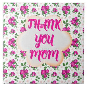 Azulejo Patrón floral personalizado y personalizado 