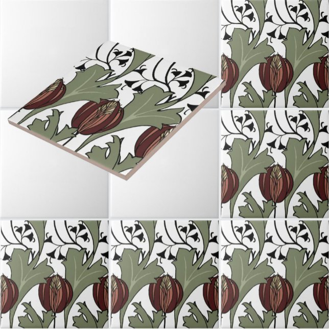 Azulejo Patrón floral Petworth con estilo de arte y artesa (Subido por el creador)