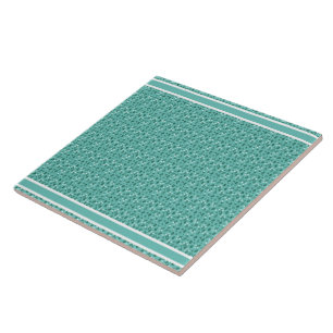 Azulejo Patrón floral ruso elegante