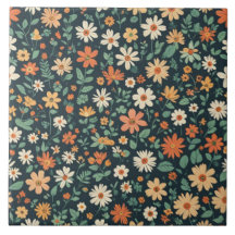 Patrón floral simple