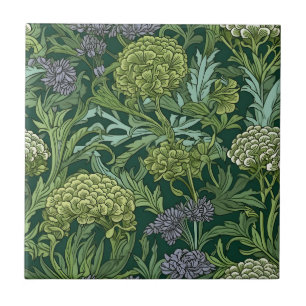 Azulejo Patrón floral sin costuras al estilo de William Mo