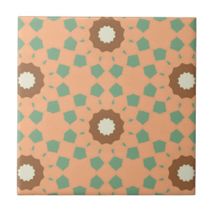 Azulejo Patrón floral sin costuras de estilo retro