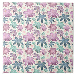 Azulejo Patrón floral suave de acuarela rosa Papel pinta