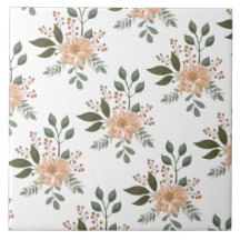 Patrón floral Tile cerámico