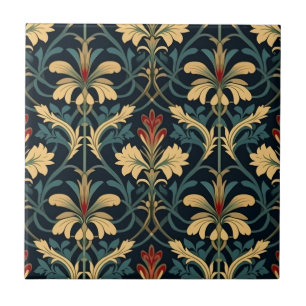 Azulejo Patrón floral victoriano